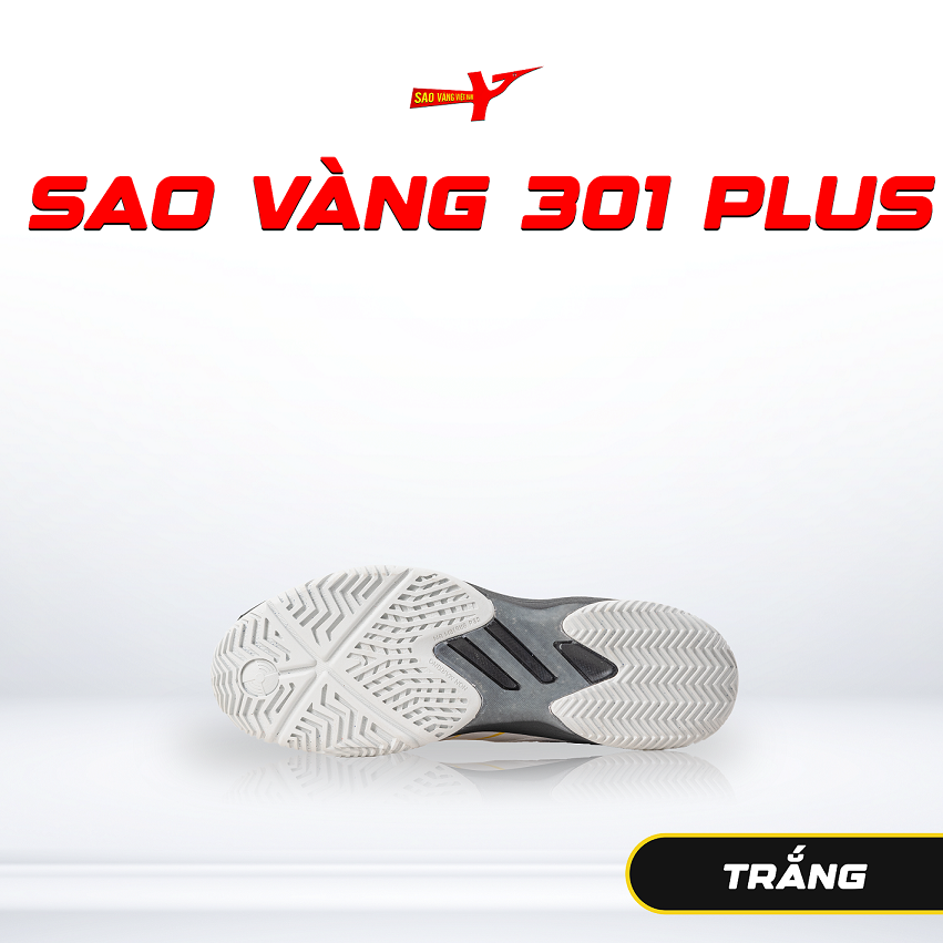 SAO VÀNG 301 PLUS TRẮNG - FREESHIP VÀ TẶNG KÈM 1 ĐÔI TẤT, 1 ĐÔI LÓT, 1 ĐÔI DÂY