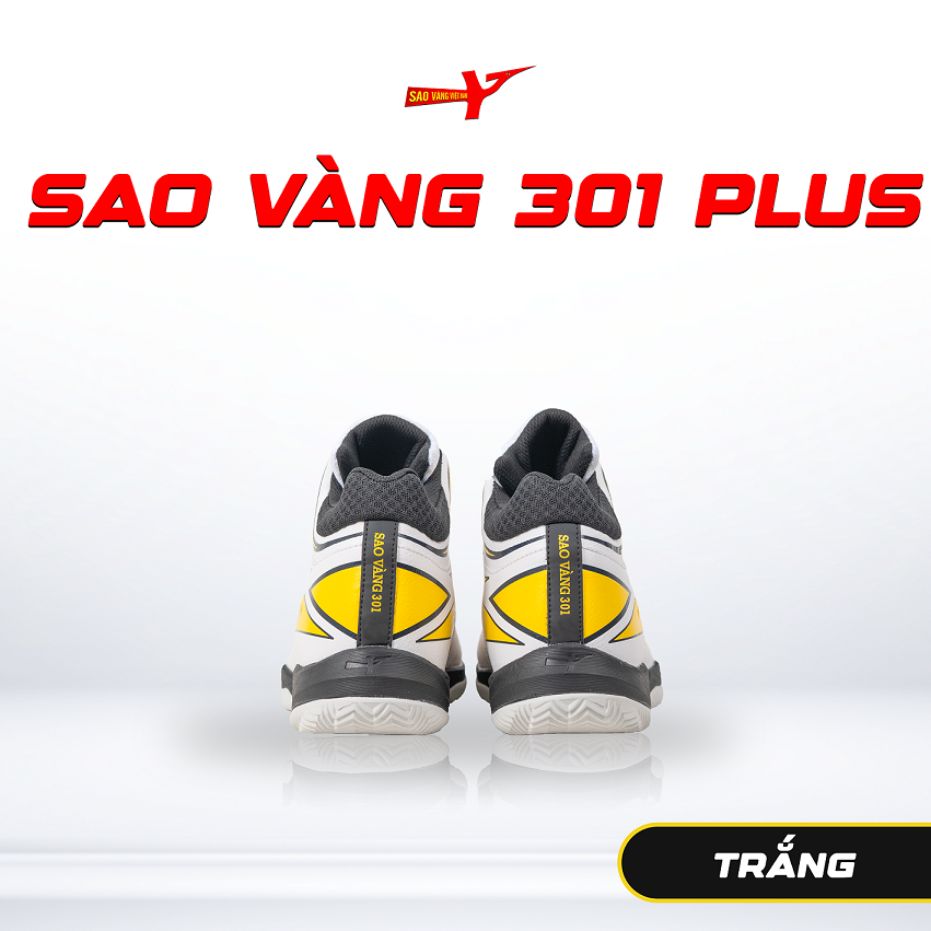 SAO VÀNG 301 PLUS TRẮNG - FREESHIP VÀ TẶNG KÈM 1 ĐÔI TẤT, 1 ĐÔI LÓT, 1 ĐÔI DÂY