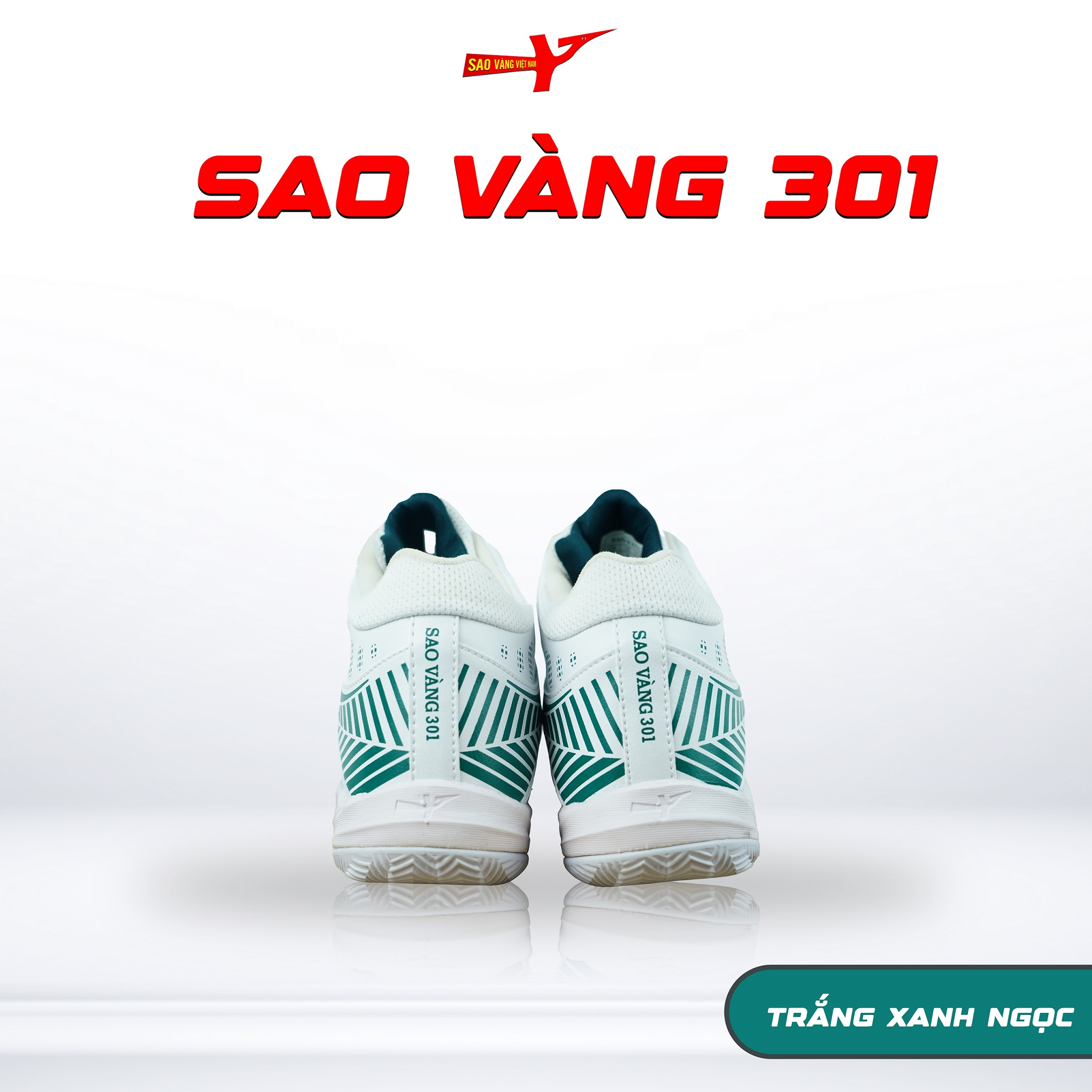 SAO VÀNG 301 TRẮNG XANH NGỌC - FREESHIP VÀ TẶNG KÈM 1 ĐÔI TẤT, 1 ĐÔI LÓT, 1 ĐÔI DÂY