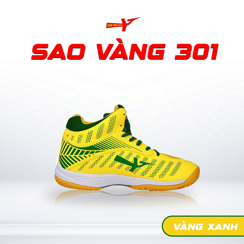 SAO VÀNG 301 VÀNG XANH - FREESHIP VÀ TẶNG KÈM 1 ĐÔI TẤT, 1 ĐÔI LÓT, 1 ĐÔI DÂY
