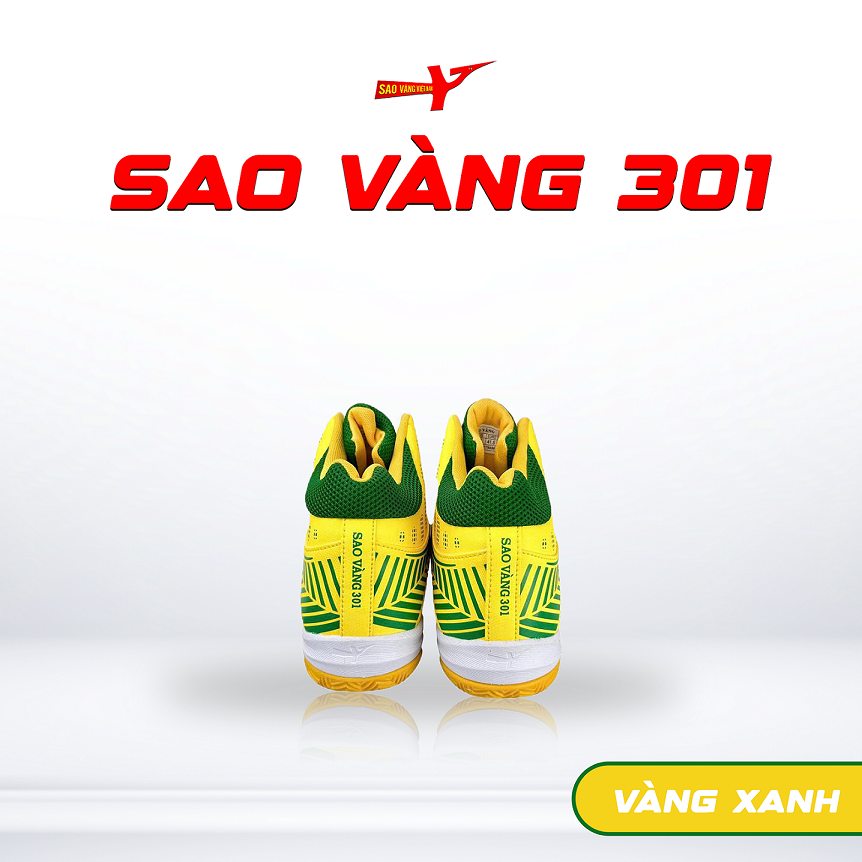 SAO VÀNG 301 VÀNG XANH - FREESHIP VÀ TẶNG KÈM 1 ĐÔI TẤT, 1 ĐÔI LÓT, 1 ĐÔI DÂY
