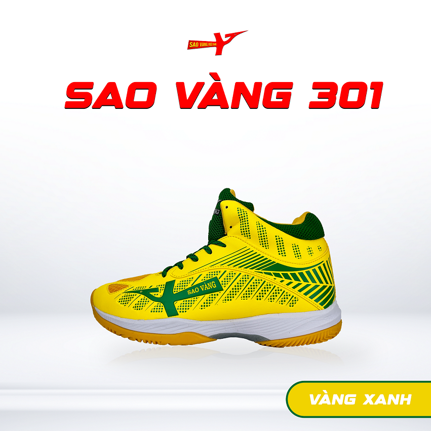 SAO VÀNG 301 VÀNG XANH - FREESHIP VÀ TẶNG KÈM 1 ĐÔI TẤT, 1 ĐÔI LÓT, 1 ĐÔI DÂY