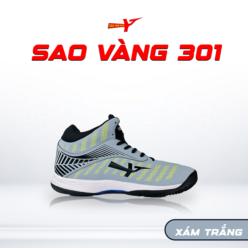 SAO VÀNG 301 XÁM TRẮNG - FREESHIP VÀ TẶNG KÈM 1 ĐÔI TẤT