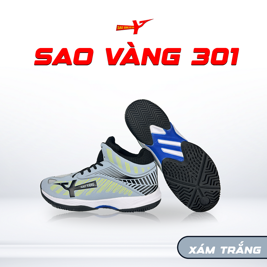 SAO VÀNG 301 XÁM TRẮNG - FREESHIP VÀ TẶNG KÈM 1 ĐÔI TẤT