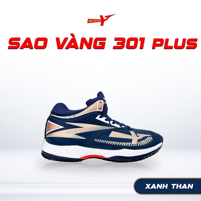 SAO VÀNG 301 PLUS XANH THAN - FREESHIP VÀ TẶNG KÈM 1 ĐÔI TẤT, 1 ĐÔI LÓT, 1 ĐÔI DÂY