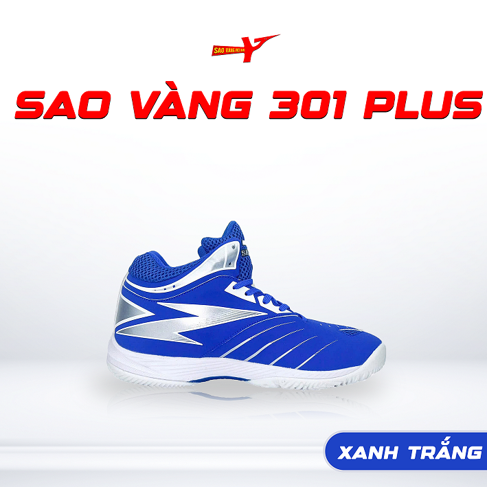 SAO VÀNG 301 PLUS XANH TRẮNG - FREESHIP VÀ TẶNG KÈM 1 ĐÔI TẤT