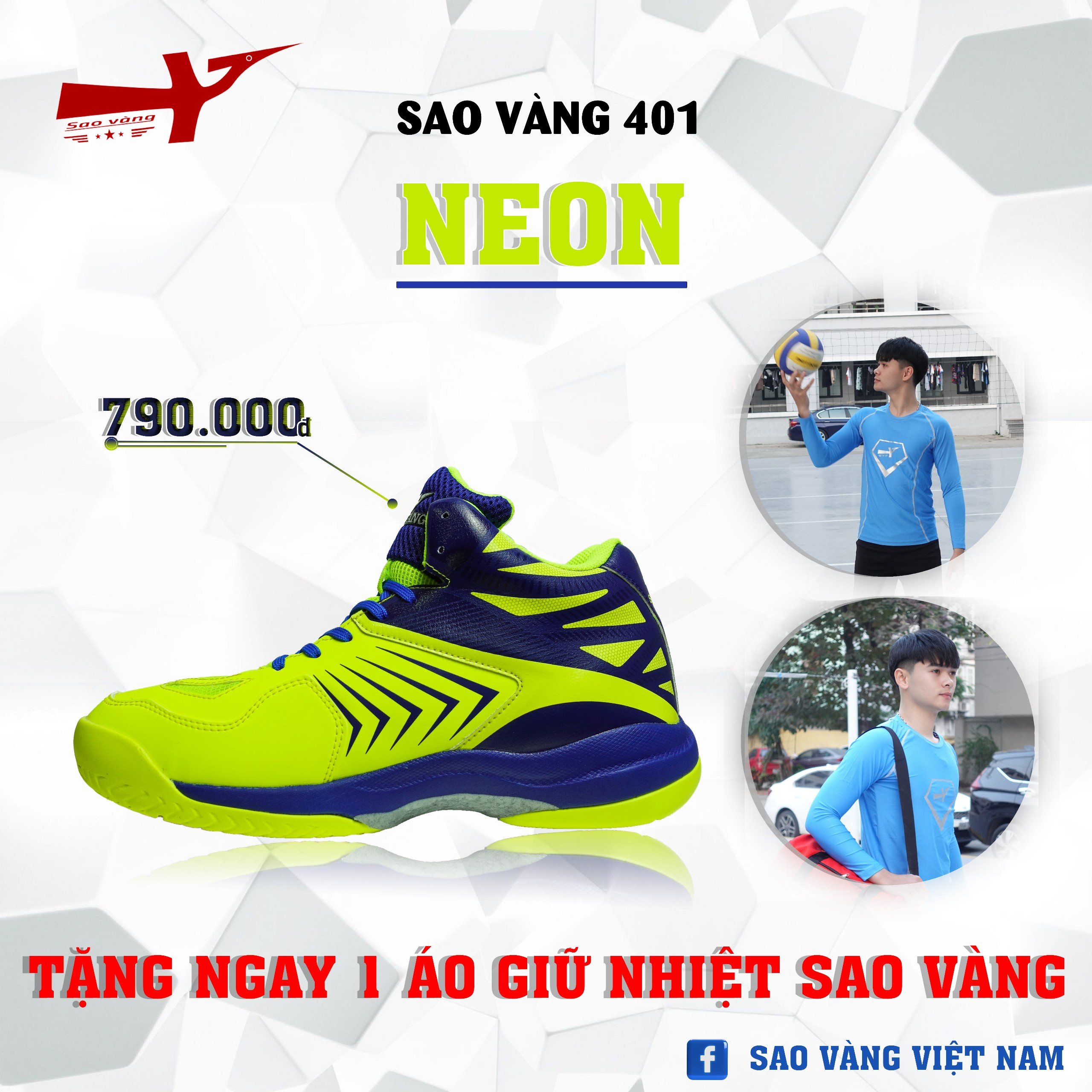 SAO VÀNG 401 NEON - FREESHIP VÀ TẶNG KÈM 1 ĐÔI TẤT, 1 ĐÔI LÓT, 1 ĐÔI DÂY
