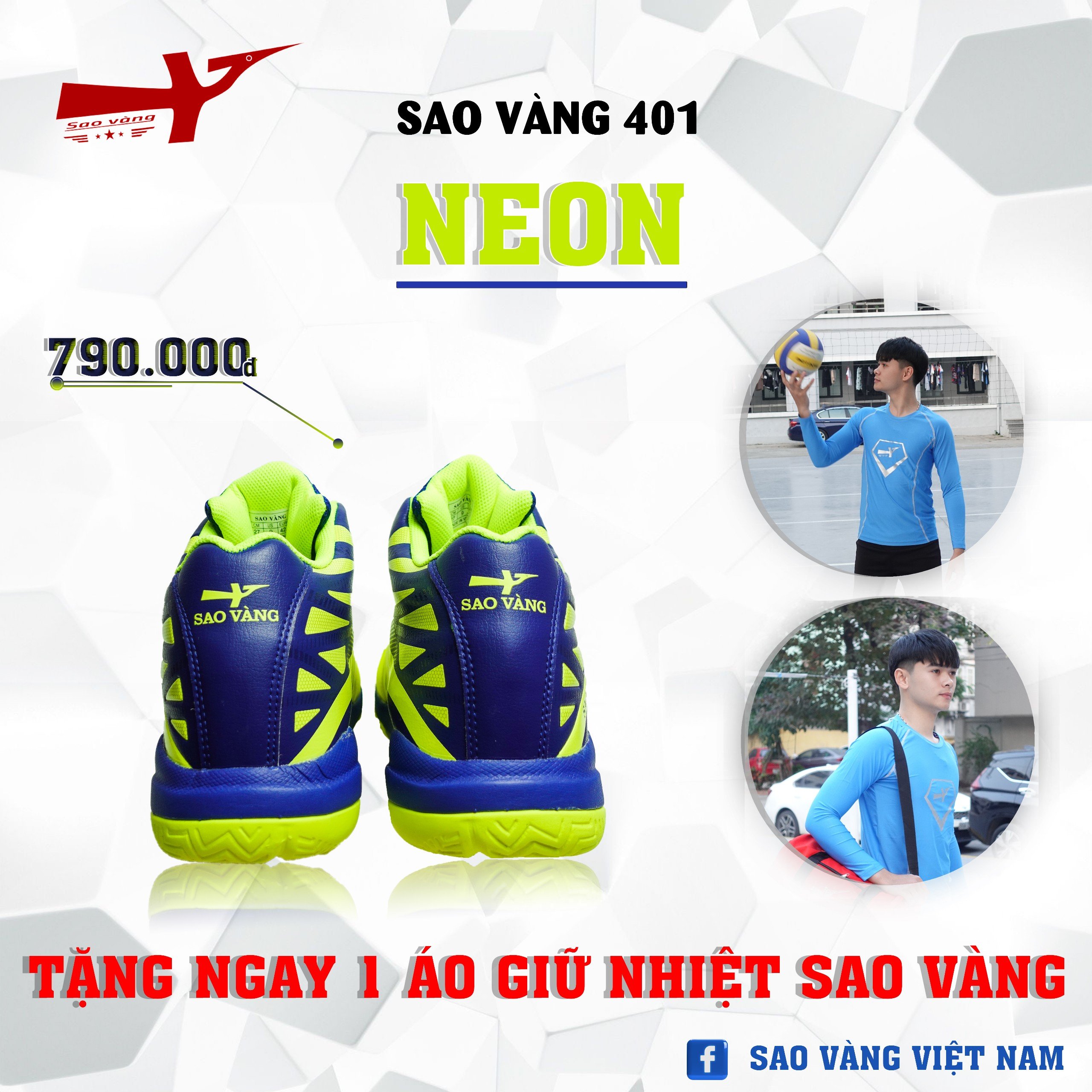 SAO VÀNG 401 NEON - FREESHIP VÀ TẶNG KÈM 1 ĐÔI TẤT, 1 ĐÔI LÓT, 1 ĐÔI DÂY
