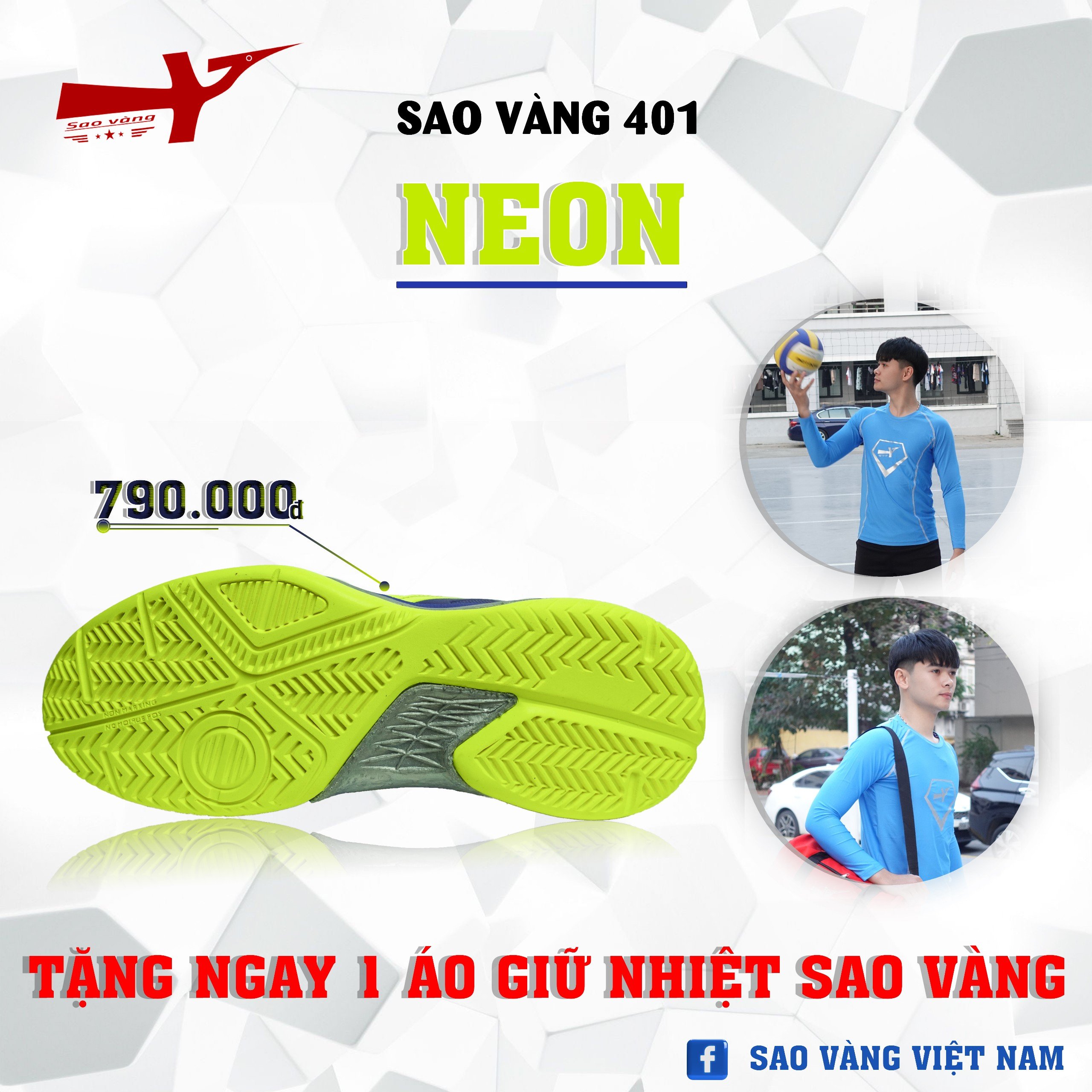 SAO VÀNG 401 NEON - FREESHIP VÀ TẶNG KÈM 1 ĐÔI TẤT, 1 ĐÔI LÓT, 1 ĐÔI DÂY
