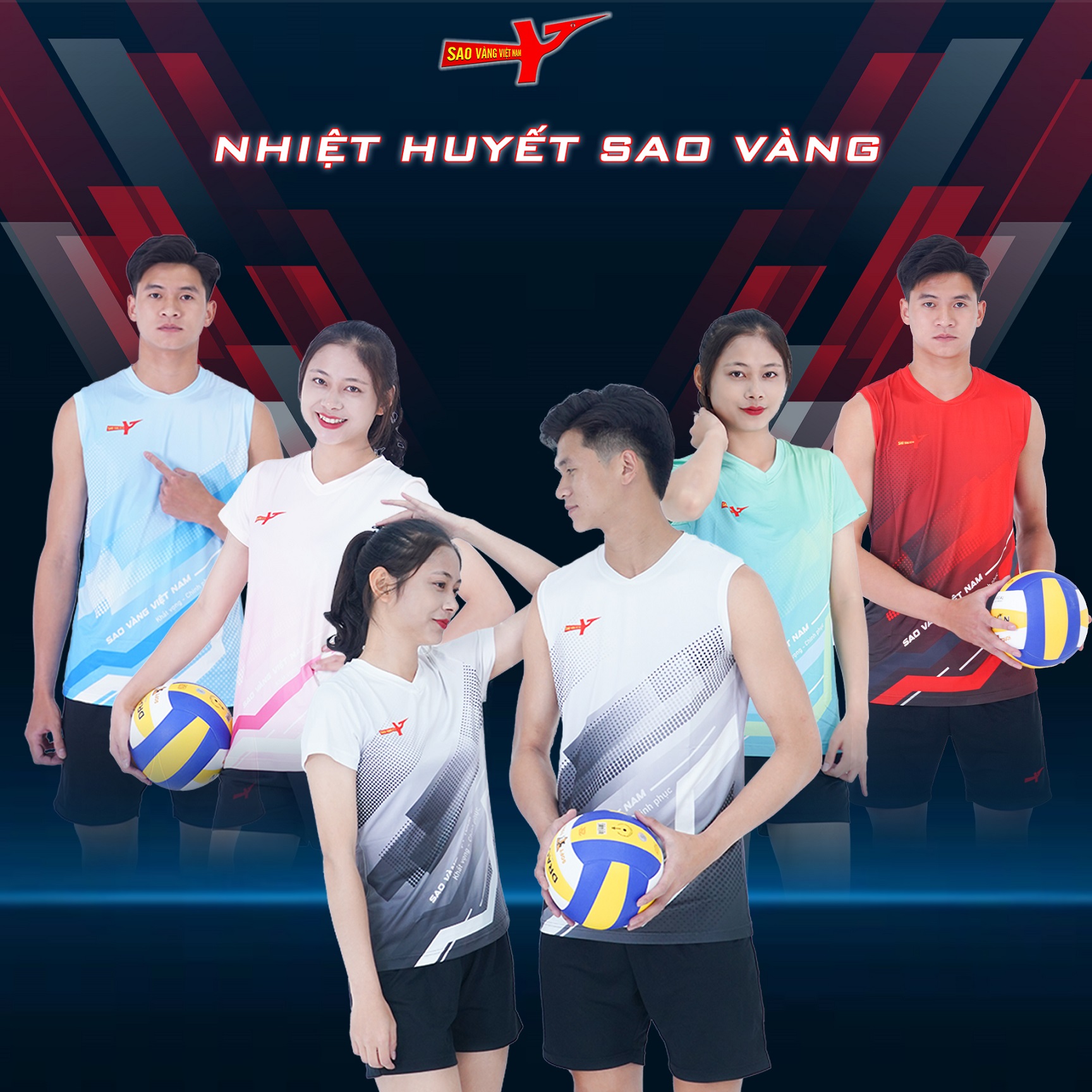NHIỆT HUYẾT SAO VÀNG - QUẦN ÁO THI ĐẤU - NAM NỮ
