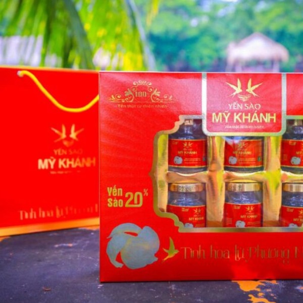 YẾN SÀO CAO CẤP MỸ KHÁNH 20% YẾN TỰ NHIÊN 6HU/70ML [HỔ TRỢ SHIP 15K]
