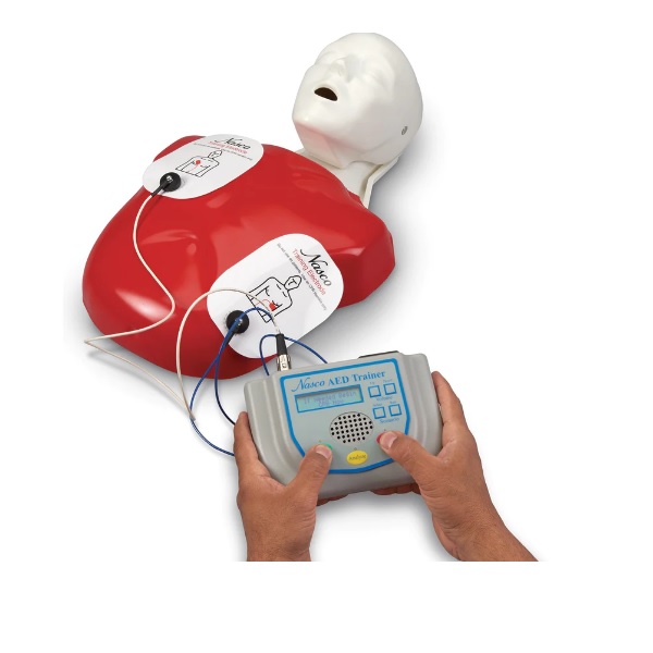 MÔ HÌNH HỒI SỨC TIM PHỔI BÁN THÂN CPR KÈM MÁY SỐC TIM NGOÀI AED TỰ ĐỘNG LF03742U