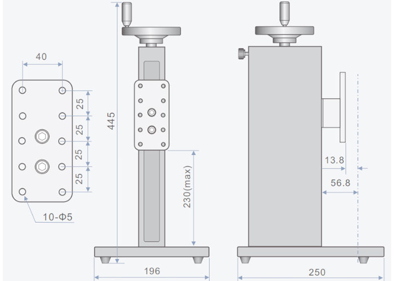 Đế kiểm tra lực đo thủ công EST-FG1V