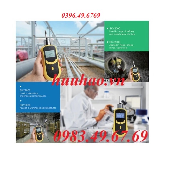 MÁY ĐO ĐA CHỈ TIÊU KHÍ O2, CO2, N2 SKY2000-WH-M3 