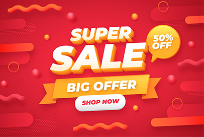 Giảm 50% cho một số mặc hàng ngày 1 tây hàng tháng