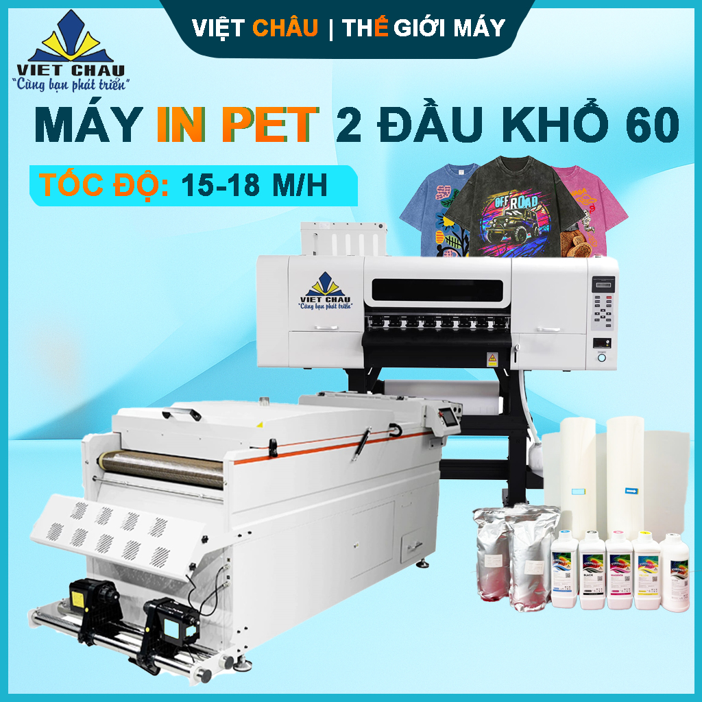 MÁY IN PET 2 ĐẦU I3200 KHỔ 60