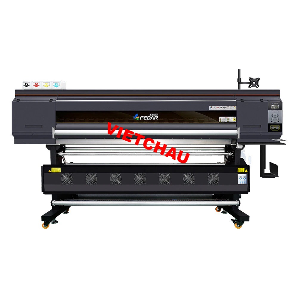 MÁY IN CHUYỂN NHIỆT 4 ĐẦU IN I3200 KHỔ 1900MM