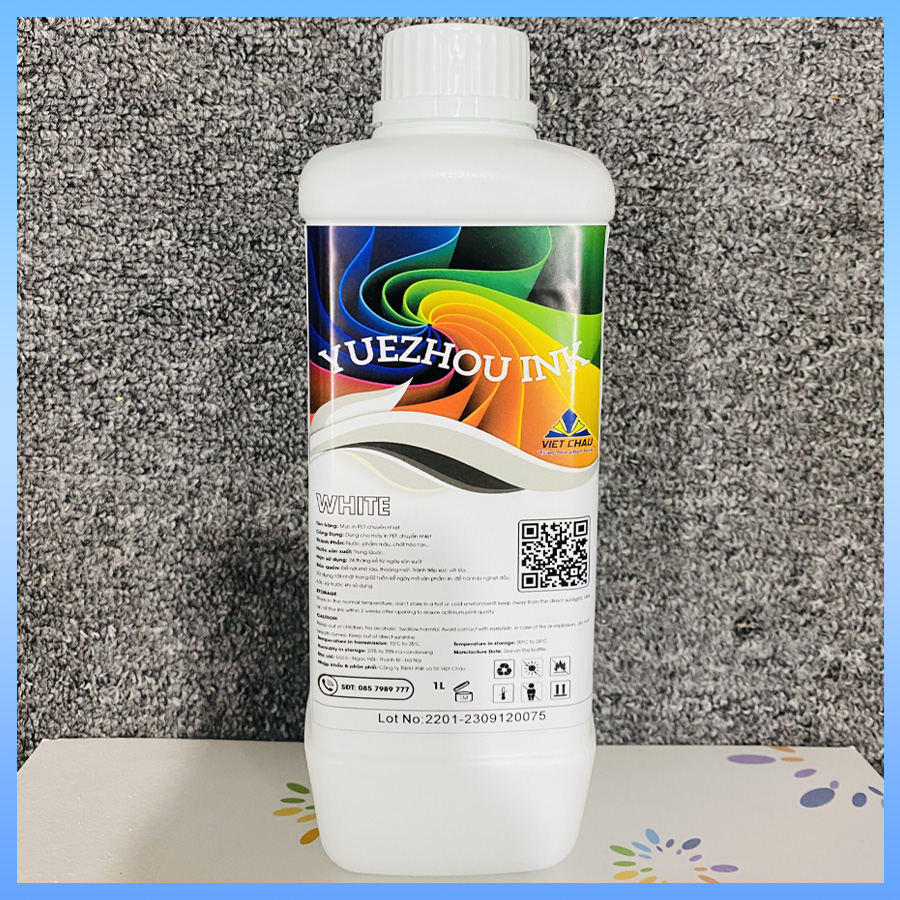 MỰC IN PET DTF MÀU TRẮNG ĐẦU PHUN 4720, I3200, 5113, XP600, I1600 THỂ TÍCH 1000ML