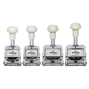 Máy đóng số nhảy 6 số Deli