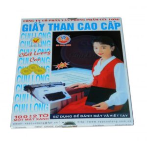 Giấy than cửu long màu xanh