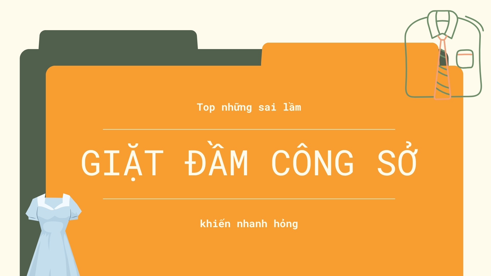 Những sai lầm phổ biến khi giặt đầm công sở khiến quần áo nhanh hỏng