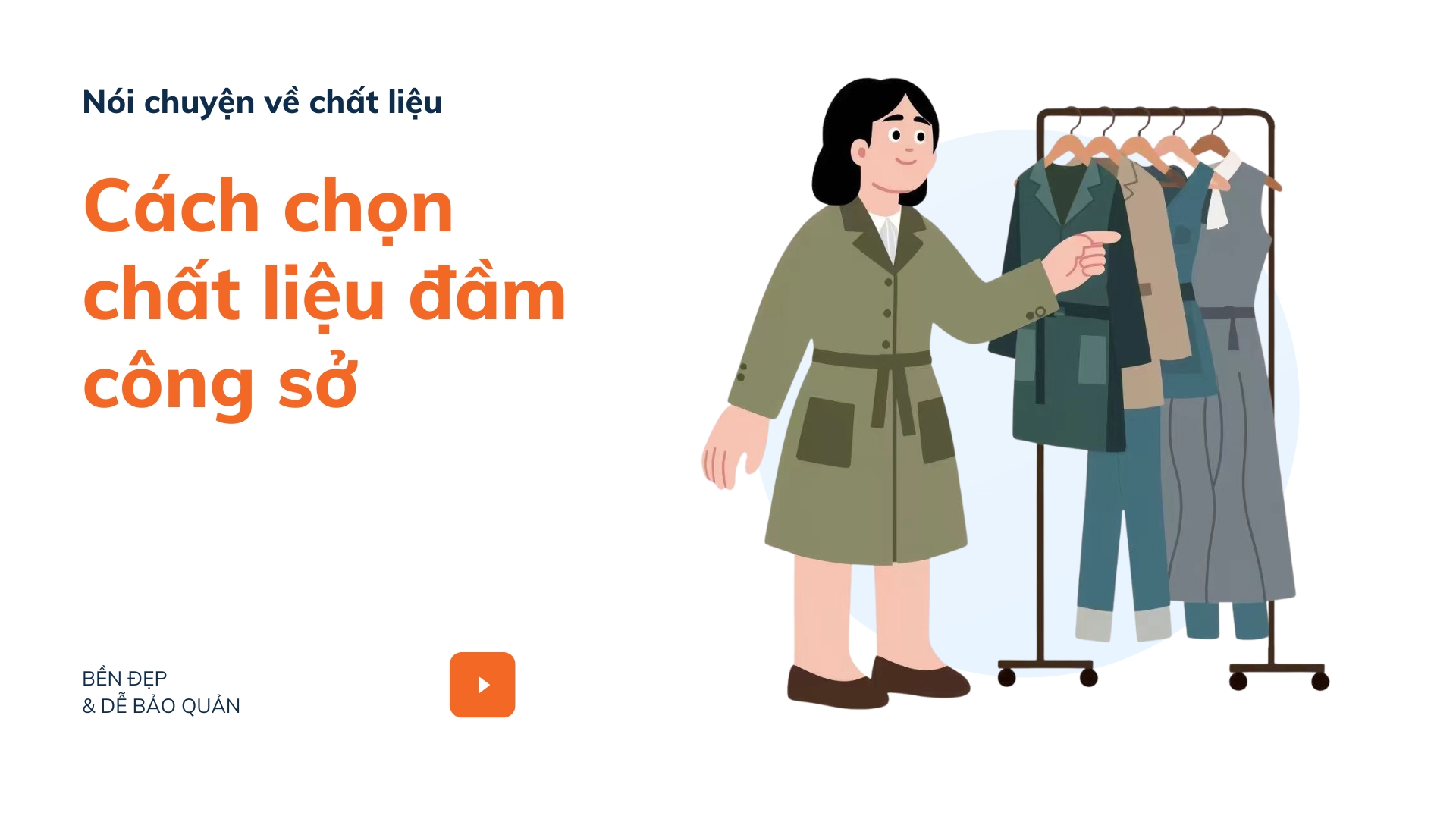 Cách chọn chất liệu đầm công sở bền đẹp và dễ bảo quản