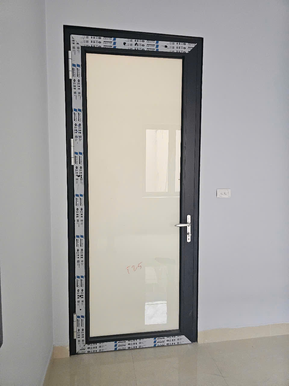 Cửa đi cánh mở nhôm hệ 55 châu âu Aluso