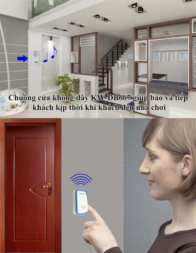Chuông cửa không dây DB667