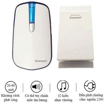 CHUÔNG KHÔNG DÂY KW-DB818 KHÔNG DÙNG PIN