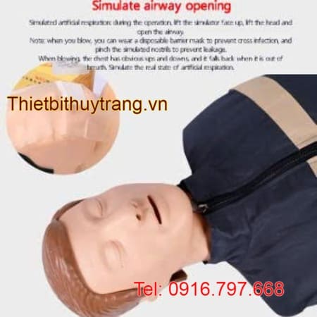 Mô Hình Ép Tim Thổi Ngạt Bán Thân Người BIX-CPR100C