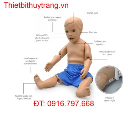 MÔ HÌNH THỰC HÀNH CHĂM SÓC TRẺ EM GAUMARD S110.PK