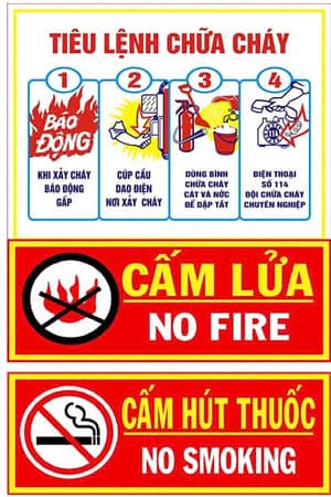 BỘ NỘI QUY TIÊU LỆNH PHÒNG CHÁY CHỮA CHÁY