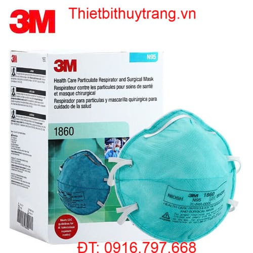 KHẨU TRANG N95 DÙNG TRONG PHẪU THUẬT Y TẾ 3M 1860