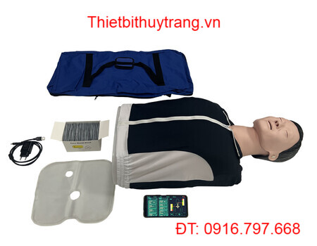 MÔ HÌNH CPR HỒI SỨC TIM PHỔI BÁN THÂN CÓ ĐIỀU KHIỂN BẰNG APP