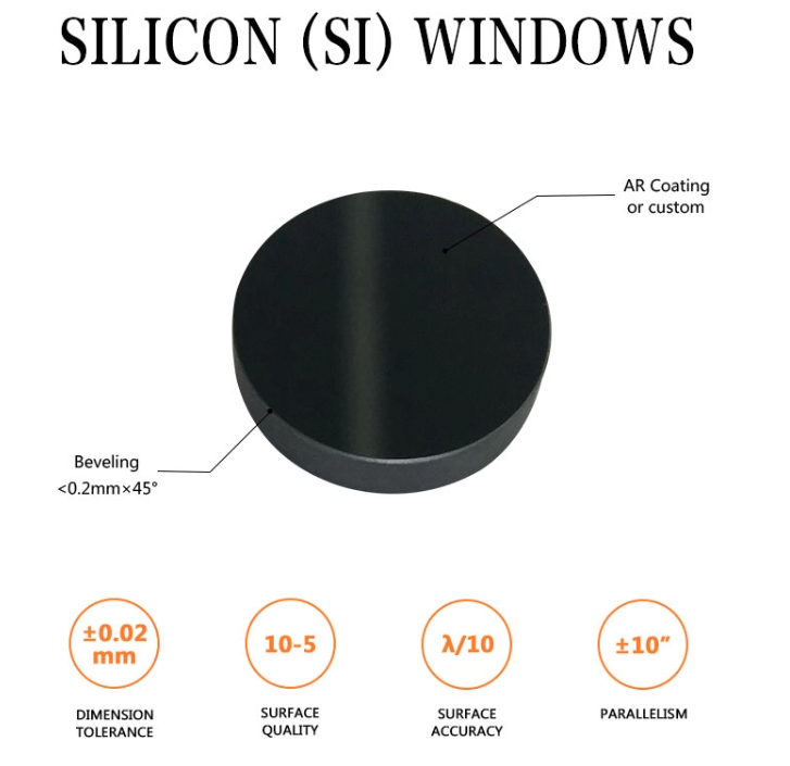 Optical Si Windows Silicon Semiconductor/Silicon Wafer for Solar Cell