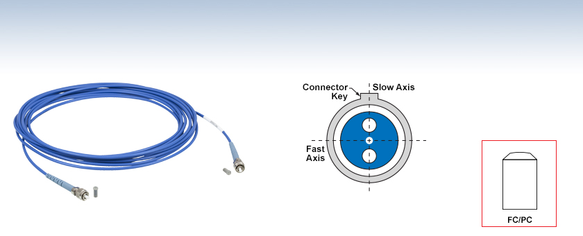 Polarization-Maintaining FC/PC Fiber Optic Patch Cables