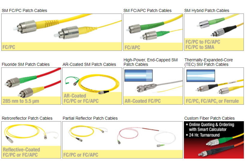 Single Mode FC/PC Fiber Optic Patch Cables