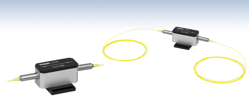 Visible Fiber Optic Isolator with SM Fiber