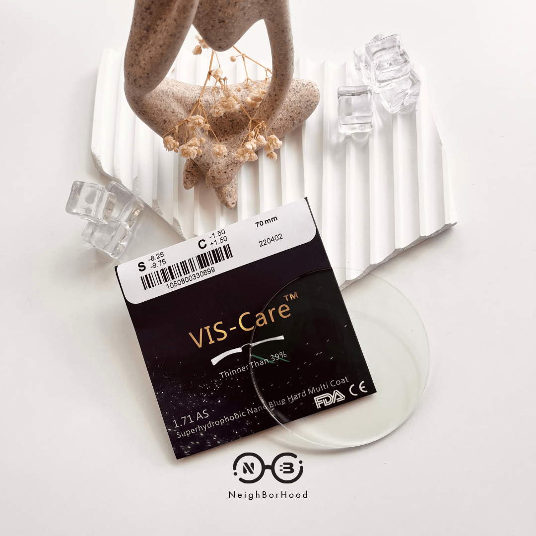 Tròng siêu mỏng chống ánh sáng xanh Viscare 1.71