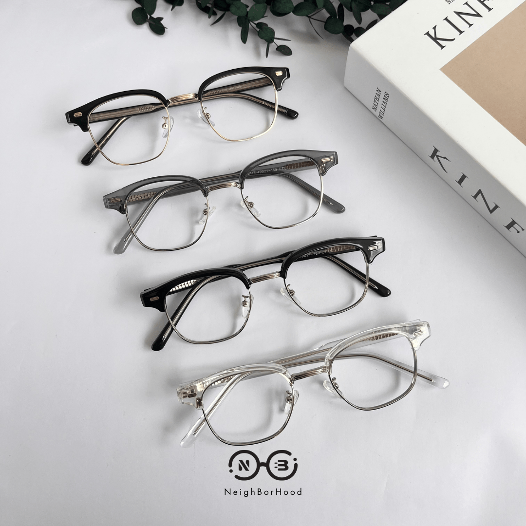 Gọng kính cận Brown Line vuông H16170 thời trang cho cả nam và nữ