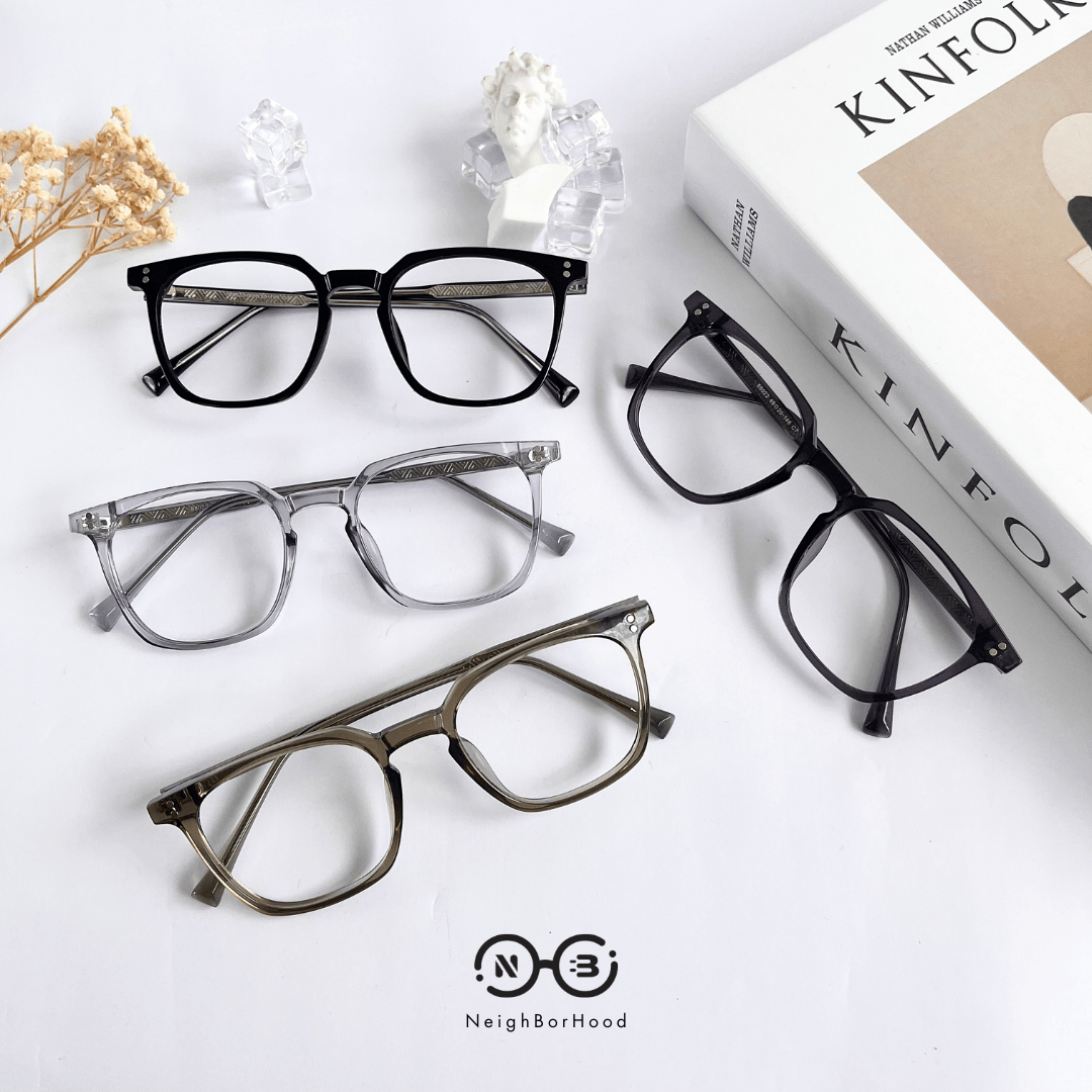 Gọng kính cận nhựa vuông 88023 thời trang cho nam và nữ