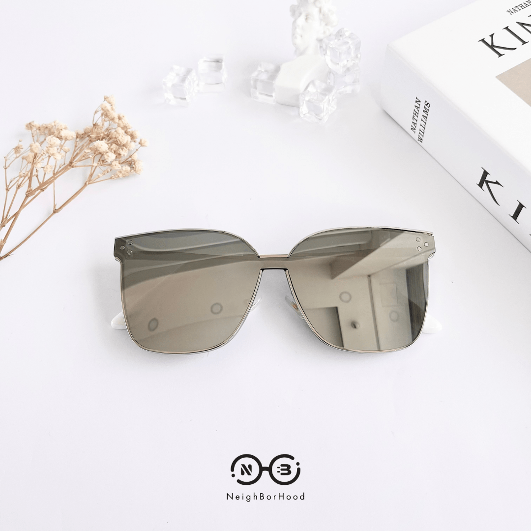 Gọng kính mát kim loại vuông 28512  thời trang cho cả nam và nữ
