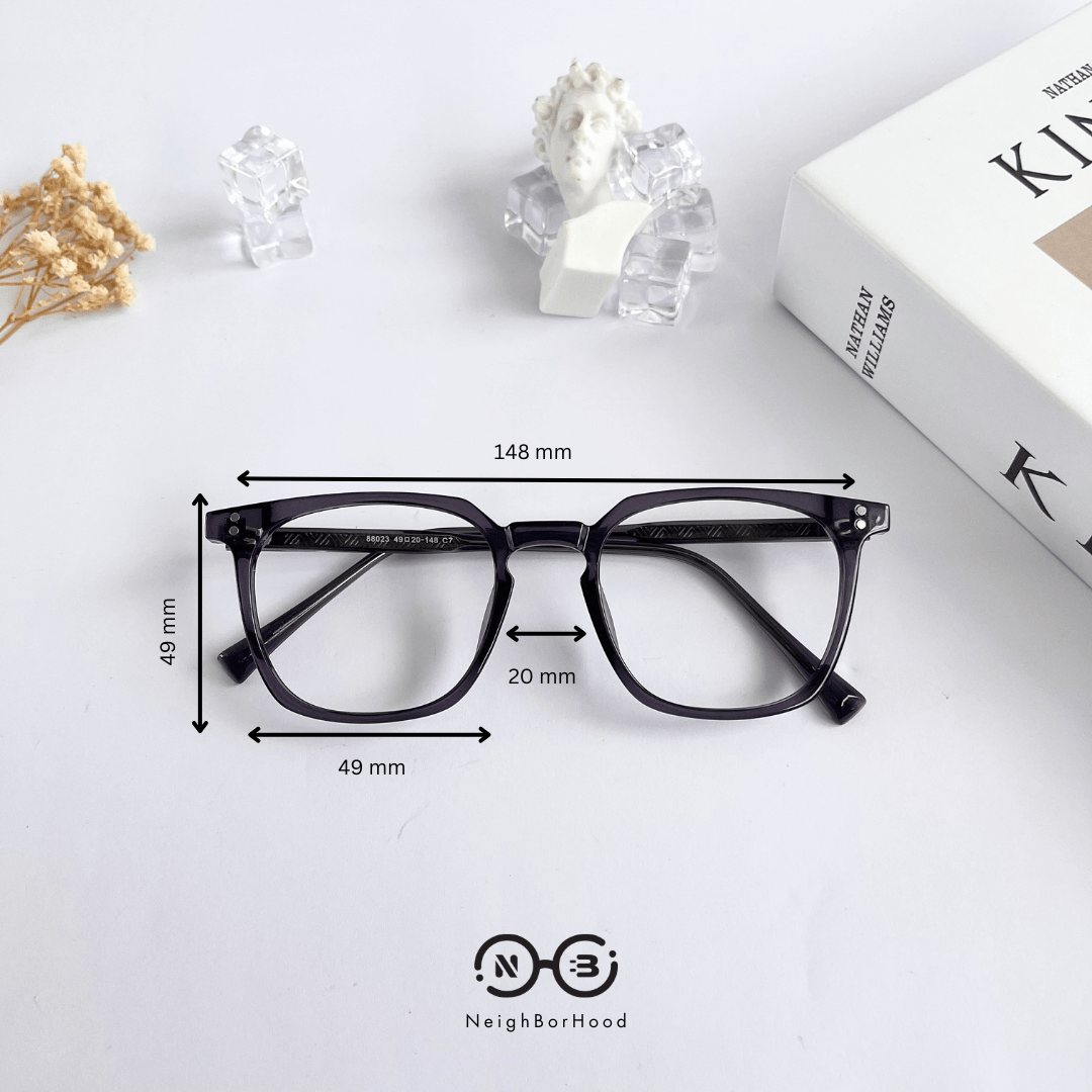 Gọng kính cận nhựa vuông 88023 thời trang cho nam và nữ