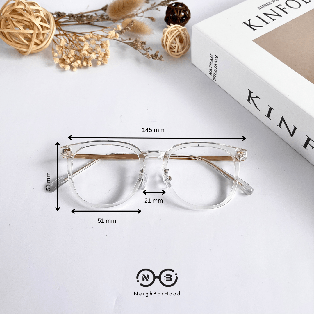 Gọng kính cận nhựa vuông kc249 9533 thời trang cho cả nam và nữ