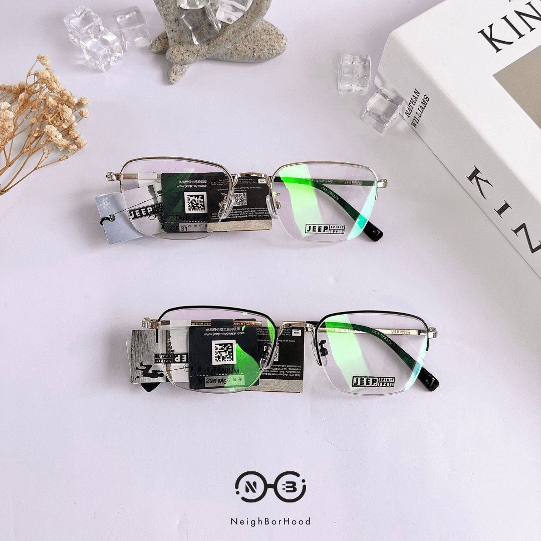 Gọng kính cận kim loại A1296 thời trang cho cả nam và nữ
