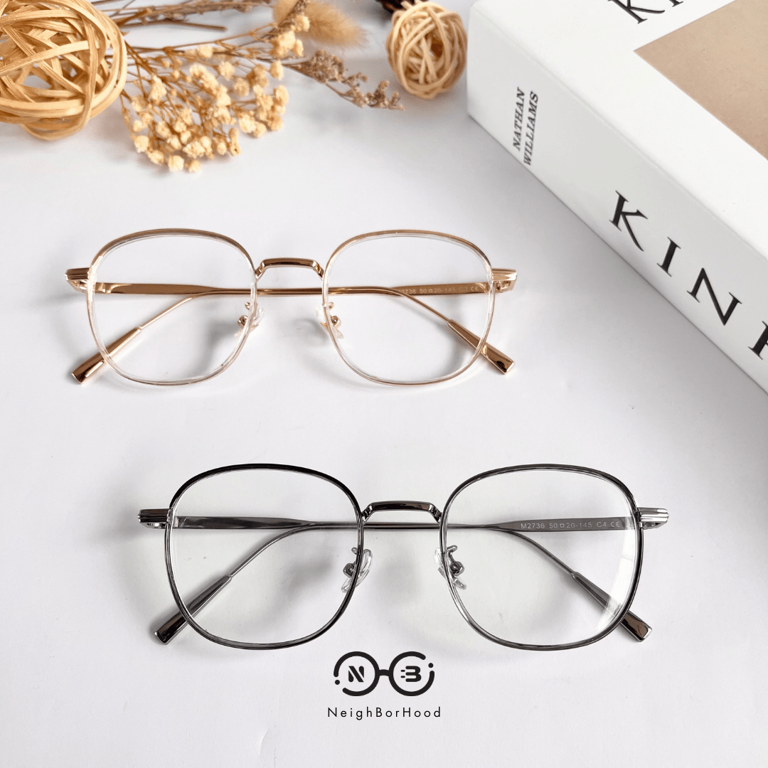 Gọng kính cận kim loại M2736 thời trang cho nam nữ