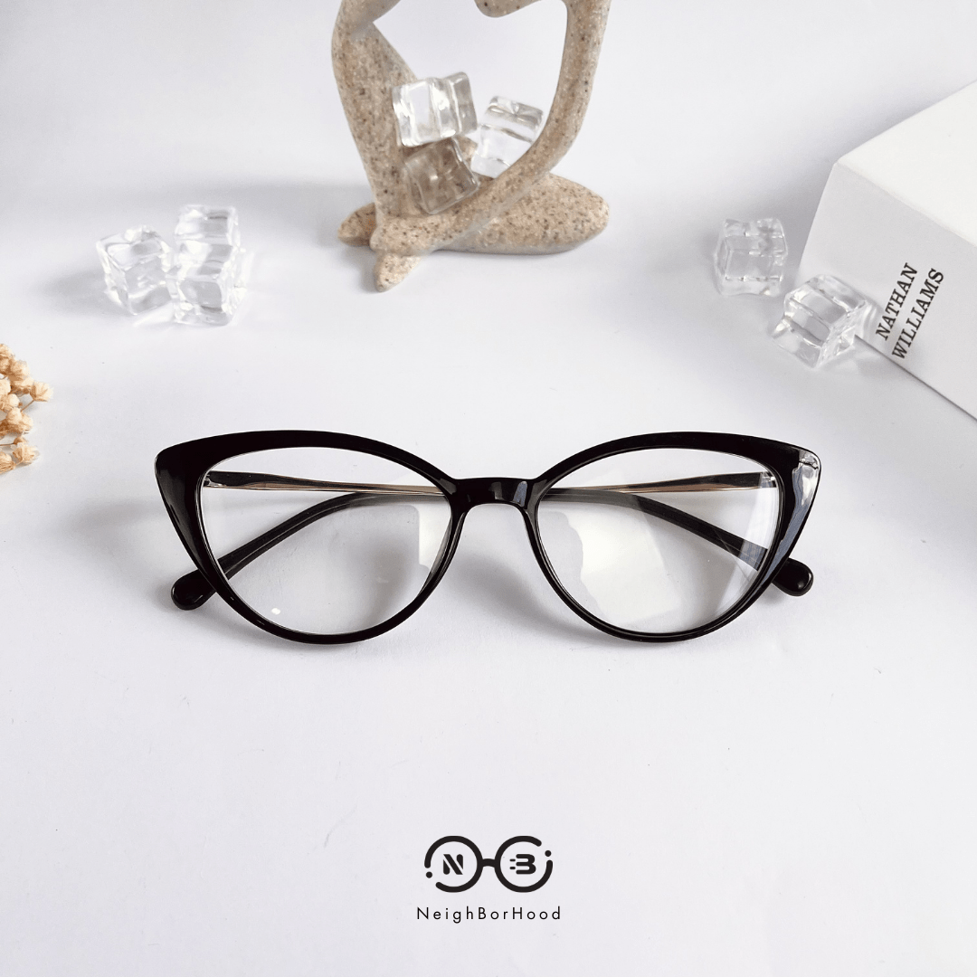 Gọng kính cận nhựa mắt mèo H00285 thời trang cho nữ