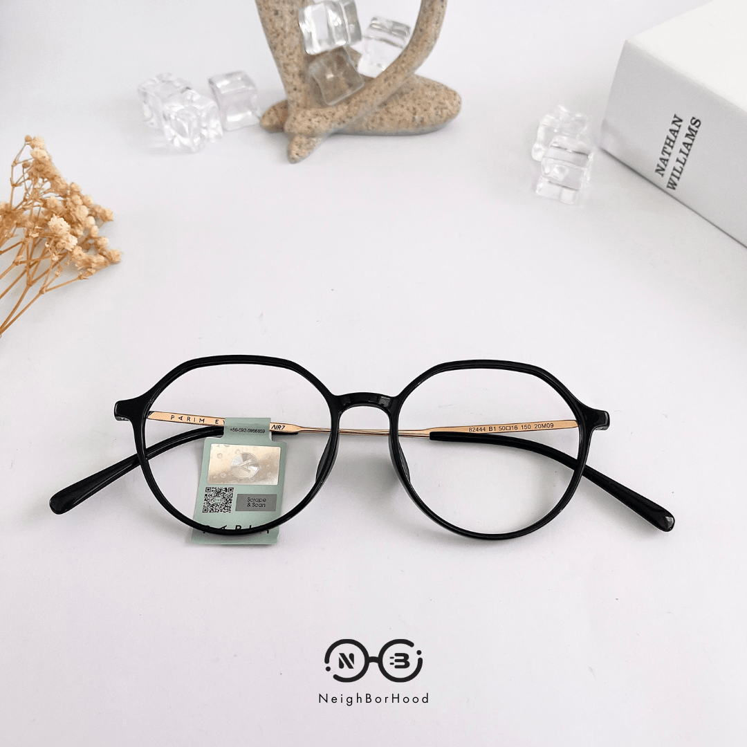 Gọng kính cận nhựa tròn 82444 thời trang cho nữ