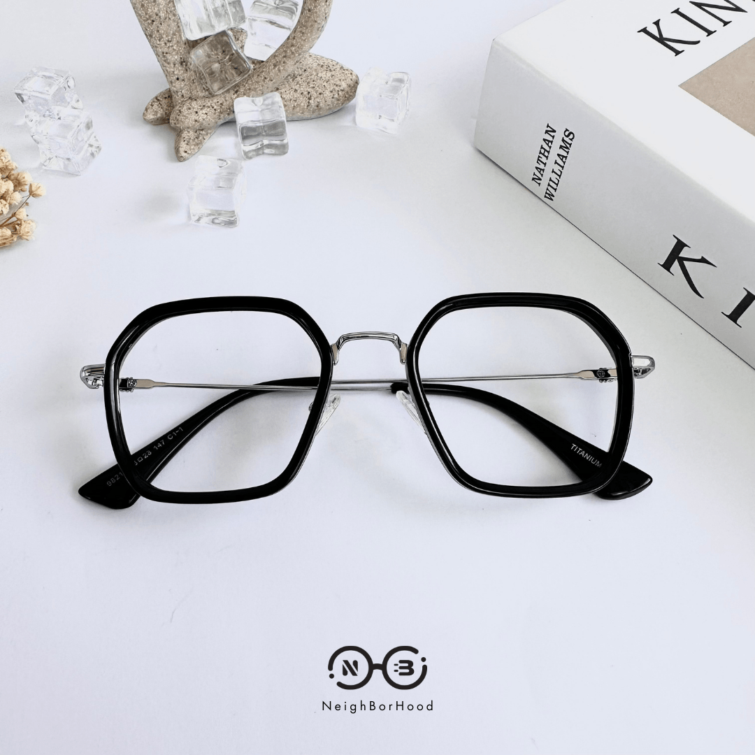 Gọng kính cận lục giác 98211 thời trang cho nam