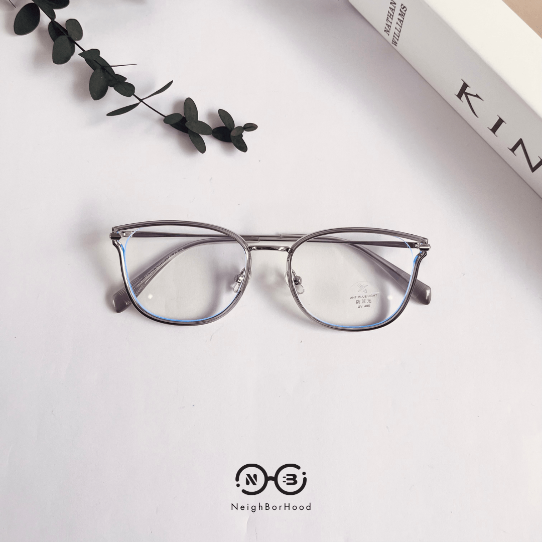 Gọng kính cận kim loại mắt mèo M2293 thời trang cho nữ